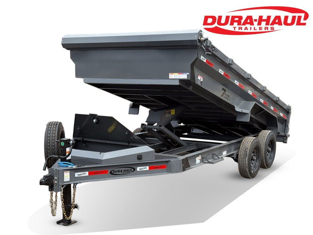 16' Dura-Haul DRL Bumper Pull Dump Trailer 24" Side Walls - (2) 8K Axles 11632