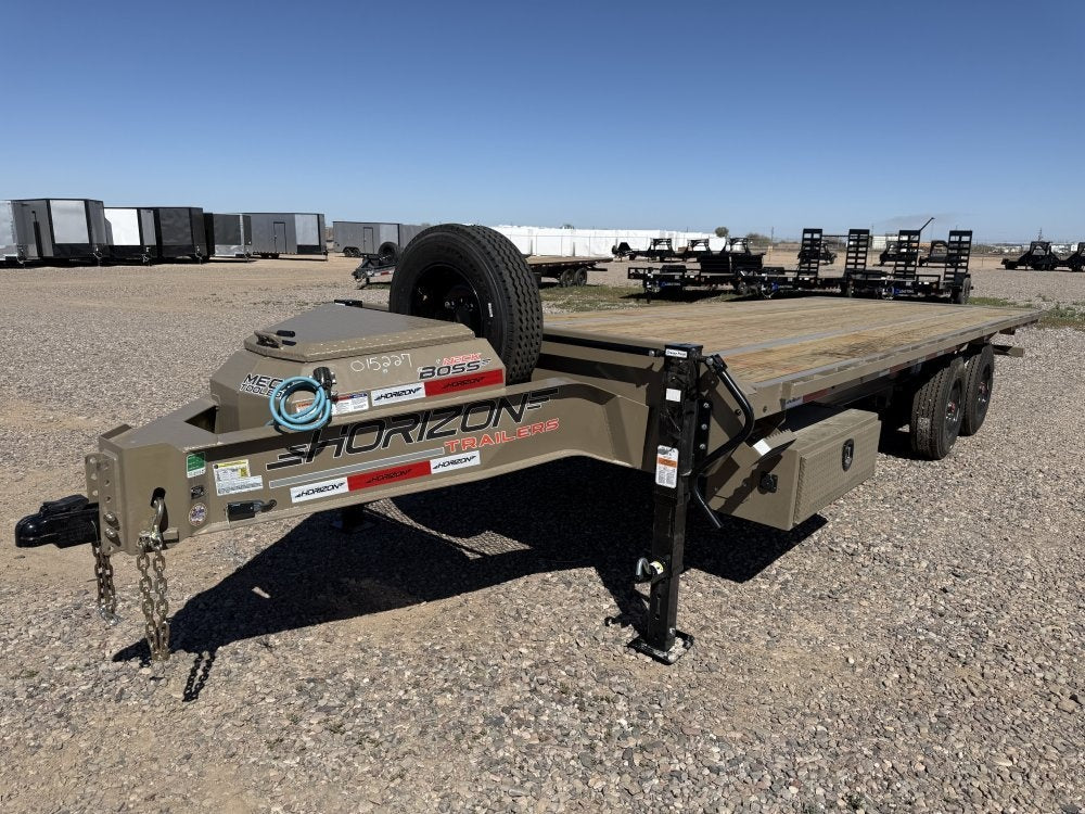 24' Horizon FFT Bumper Pull Full Deckover TIlt Trailer - (2) 10K Axles 018030