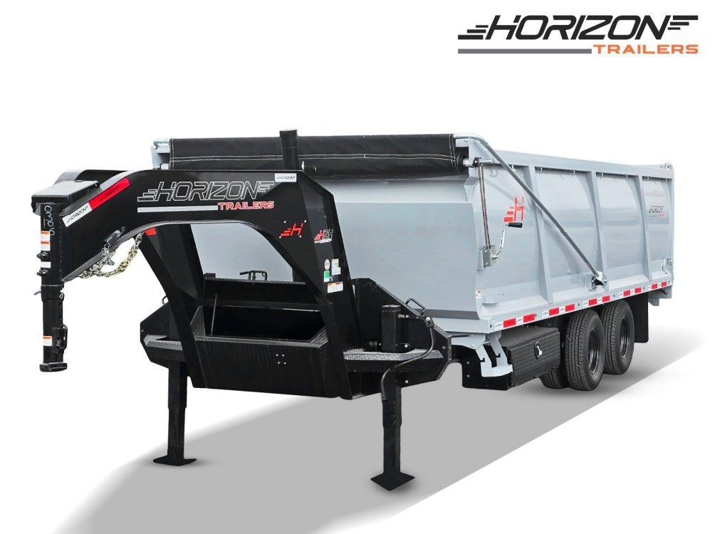 20 Horizon HZH Gooseneck Dump Trailer 48" Side Walls - (2) 10K Axles 018039