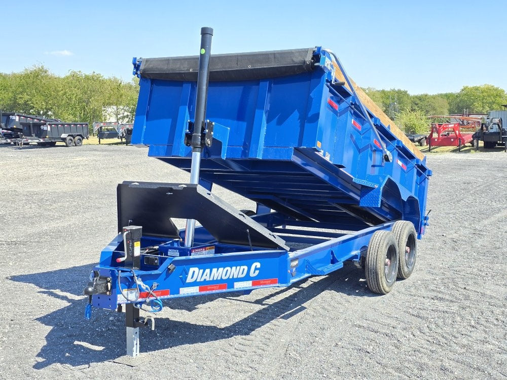 14' LPT BP Low Profile Dump Trailer - 8k Axles - Telescopic 302134