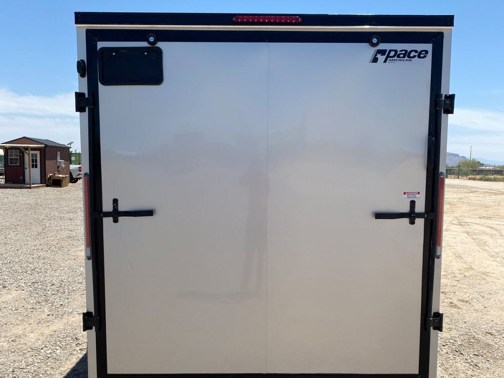 7 x 14 Journey SE Flat Top Sloped V Nose (2) 3500 lbs Axles - Enclosed - TrailerSwap