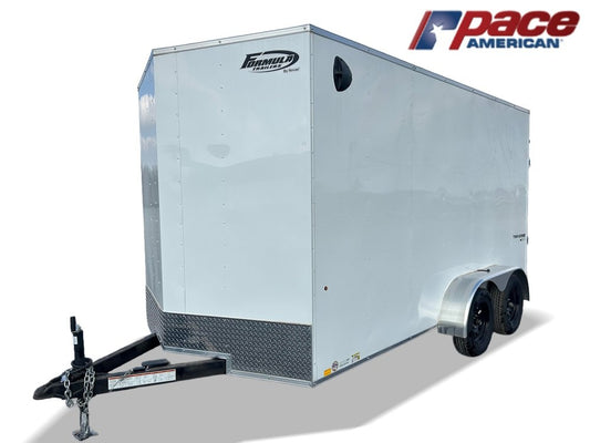 7' x 14' Traverse DLX Flat Top V Nose (2) - 3500 lb Axle - Enclosed - TrailerSwap