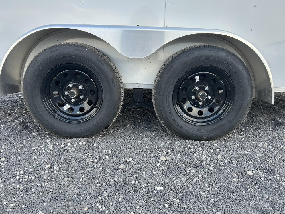 7' x 14' Traverse DLX Flat Top V Nose (2) - 3500 lb Axle - Enclosed - TrailerSwap