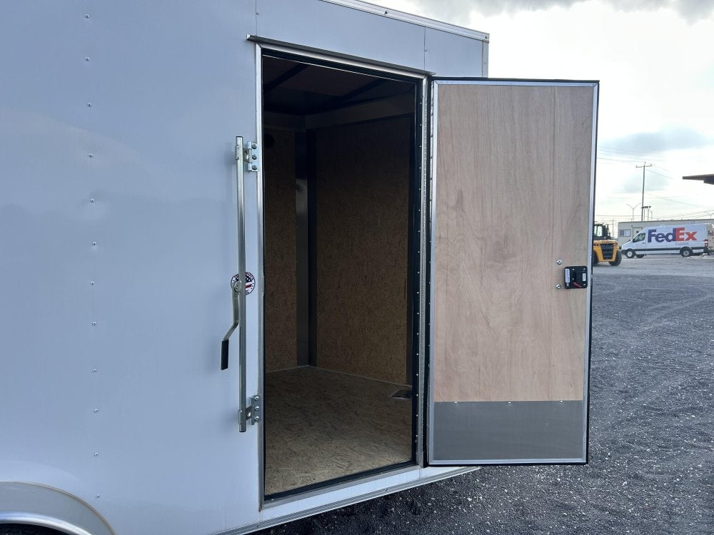 7' x 14' Traverse DLX Flat Top V Nose (2) - 3500 lb Axle - Enclosed - TrailerSwap