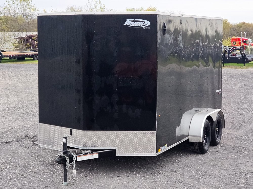 7' x 14' Traverse DLX Flat Top V Nose (2) - 3500 lb Axle - Enclosed - Stryker Dealership Group