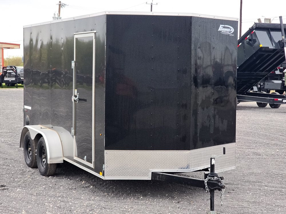 7' x 14' Traverse DLX Flat Top V Nose (2) - 3500 lb Axle - Enclosed - Stryker Dealership Group