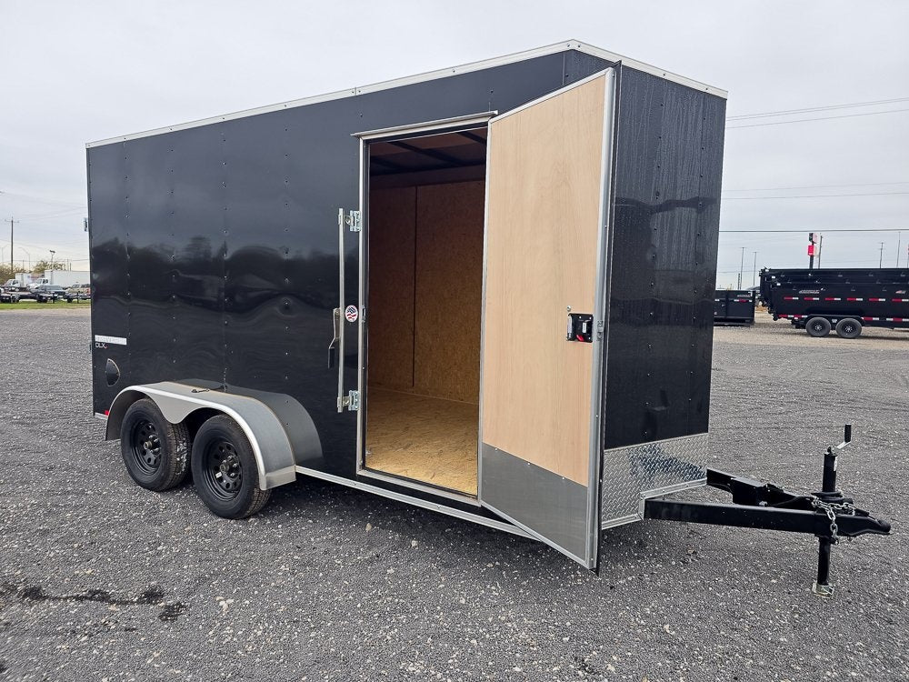 7' x 14' Traverse DLX Flat Top V Nose (2) - 3500 lb Axle - Enclosed - Stryker Dealership Group