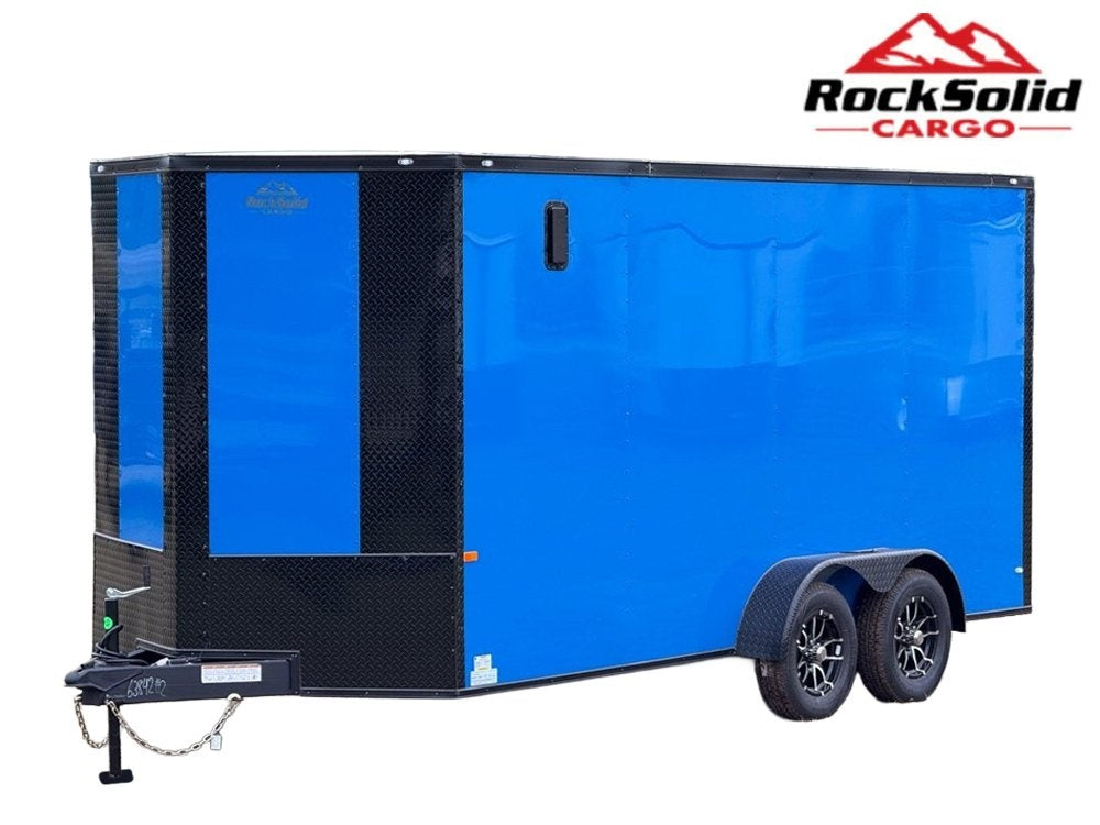 7 x 16 TA Enclosed Trailer - Black Out Package - .080 Polycore - 7' Interior - Enclosed - Enclosed - TrailerSwap