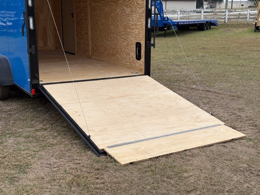 7 x 16 TA Enclosed Trailer - Black Out Package - .080 Polycore - 7' Interior - Enclosed - Enclosed - TrailerSwap