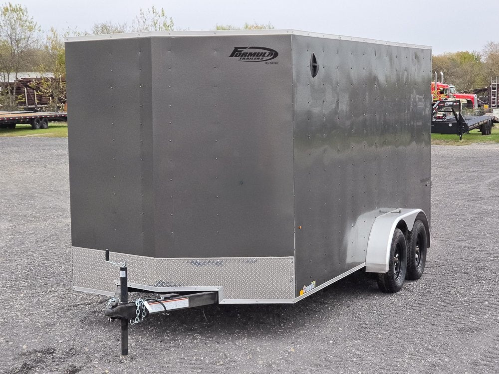 7' x 16' Traverse DLX Flat Top V Nose (2) - 3500 lb Axle - Enclosed - TrailerSwap