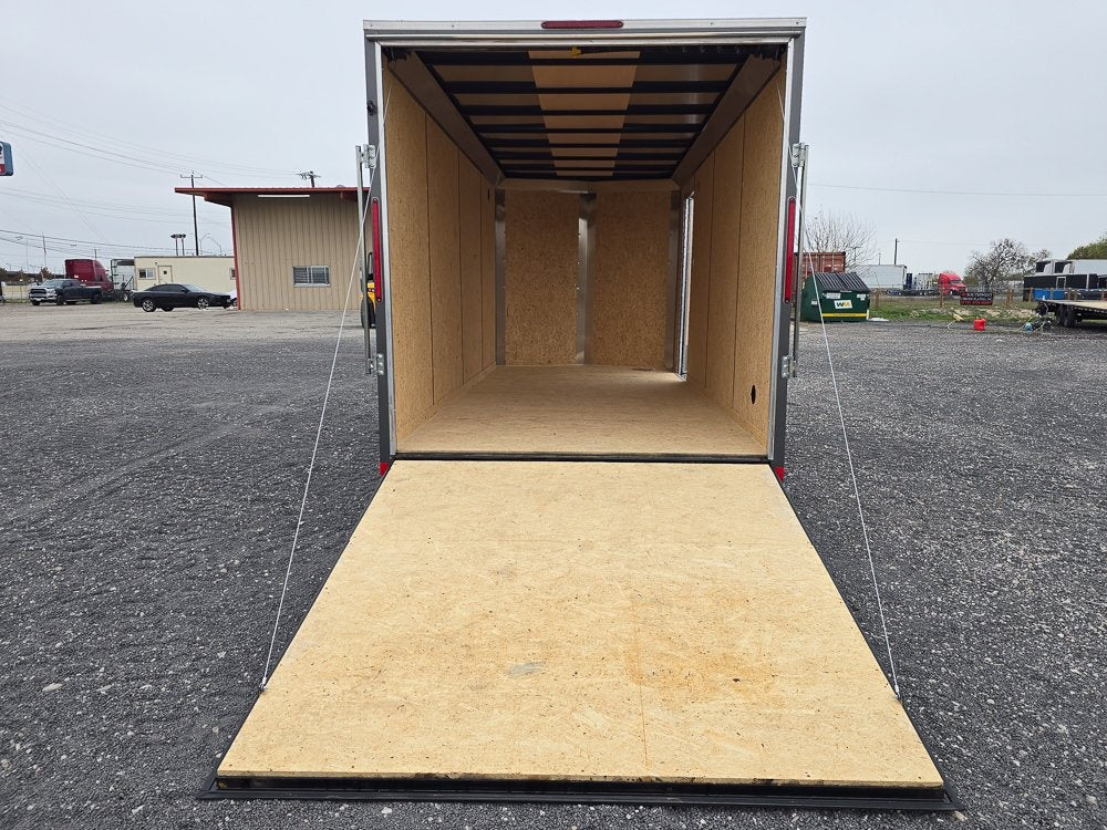 7' x 16' Traverse DLX Flat Top V Nose (2) - 3500 lb Axle - Enclosed - TrailerSwap