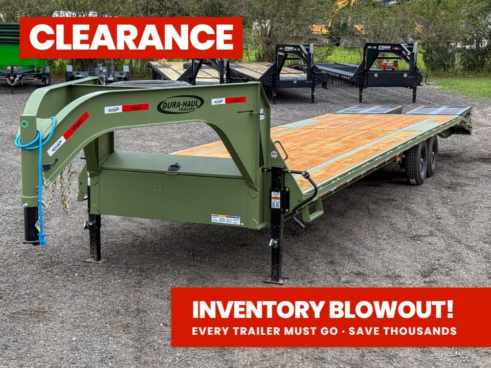 35' DKO Gooseneck Deckover 30'+5' Mega Ramps (2) 8K Axles 010732