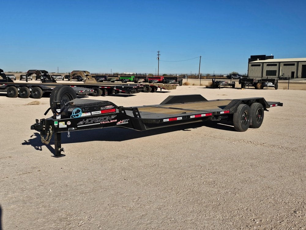 24' Horizon HET Bumper Pull Equipment Tilt Trailer Drive Over Fenders - (2) 10K Axles 16460