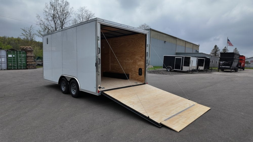 8.5 x 16 TA Enclosed Trailer - (2) .080 Polycore - Semi Screwless - Enclosed - TrailerSwap
