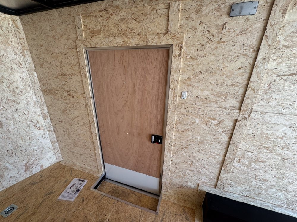 8.5 x 18 Outback DLX Flat Top V Nose Car Hauler - (2) 5200 lbs Axles - Enclosed - TrailerSwap