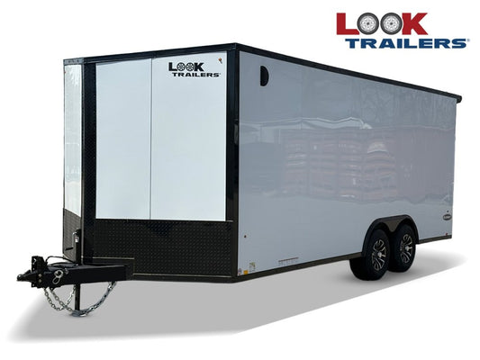 8.5 x 20 Look Trailers Element SE Flat Top V Nose Enclosed Trailer - (2) 5.2k lb Axles - Enclosed - TrailerSwap