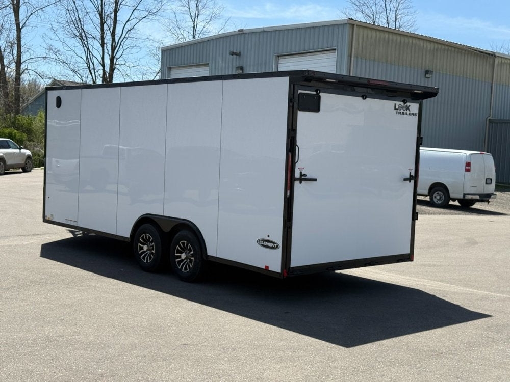 8.5 x 20 Look Trailers Element SE Flat Top V Nose Enclosed Trailer - (2) 5.2k lb Axles - Enclosed - TrailerSwap