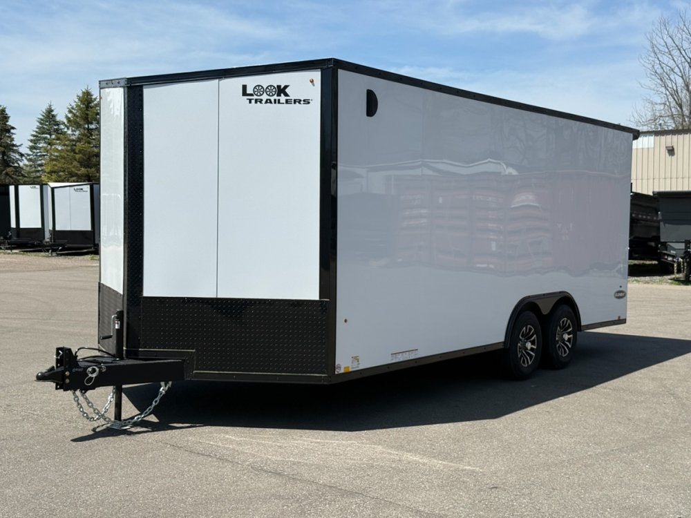 8.5 x 20 Look Trailers Element SE Flat Top V Nose Enclosed Trailer - (2) 5.2k lb Axles - Enclosed - TrailerSwap