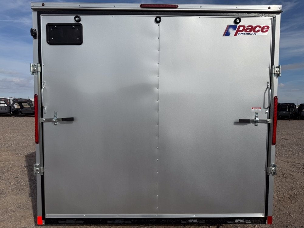 8.5 x 20 Outback DLX Flat Top V Nose Car Hauler (2) - 5200 lbs Axles - Enclosed - TrailerSwap