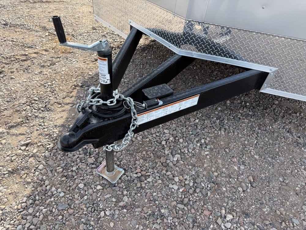 8.5 x 20 Outback DLX Flat Top V Nose Car Hauler (2) - 5200 lbs Axles - Enclosed - TrailerSwap