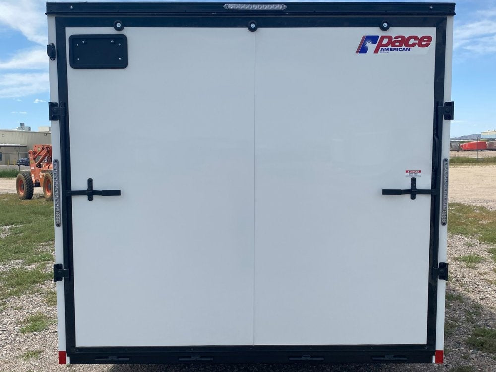 8.5 x 24 Journey SE Flat Top Sloped V Nose Car Hauler (2) 5200 lbs Axles - Enclosed - TrailerSwap