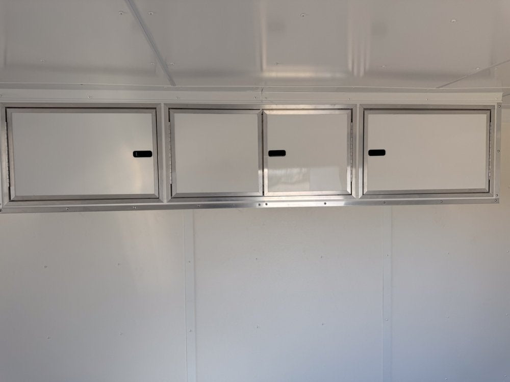 8.5 x 24 Journey SE Flat Top Sloped V Nose Car Hauler (2) 5200 lbs Axles - Enclosed - TrailerSwap