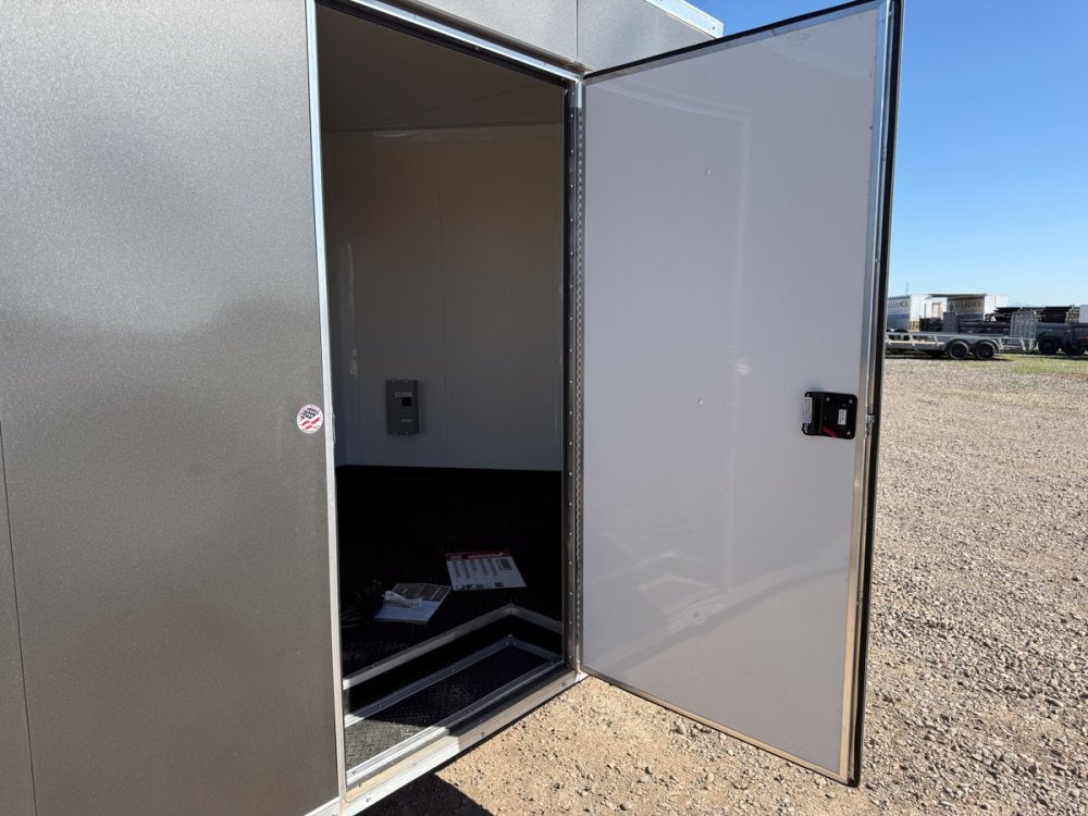 8.5 x 24 Journey SE Flat Top Sloped V Nose Car Hauler (2) 5200 lbs Axles - Enclosed - TrailerSwap