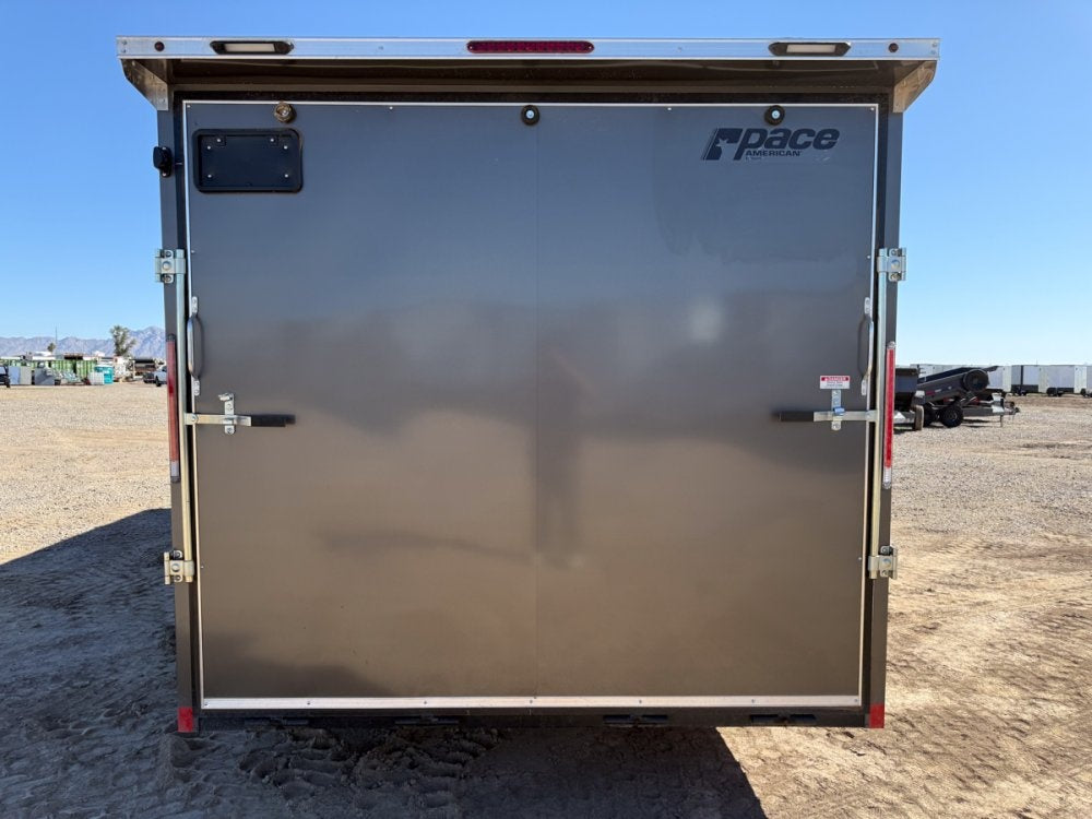 8.5 x 24 Journey SE Flat Top Sloped V Nose Car Hauler (2) 5200 lbs Axles - Enclosed - TrailerSwap