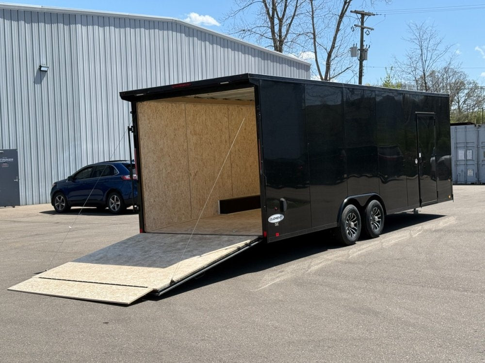 8.5 x 24 Look Trailers Element SE Flat Top V Nose Enclosed Trailer - (2) 5.2k lb Axles - Enclosed - TrailerSwap
