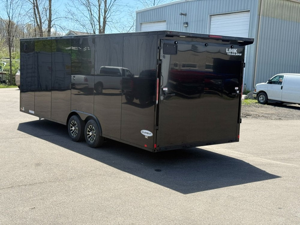 8.5 x 24 Look Trailers Element SE Flat Top V Nose Enclosed Trailer - (2) 5.2k lb Axles - Enclosed - TrailerSwap