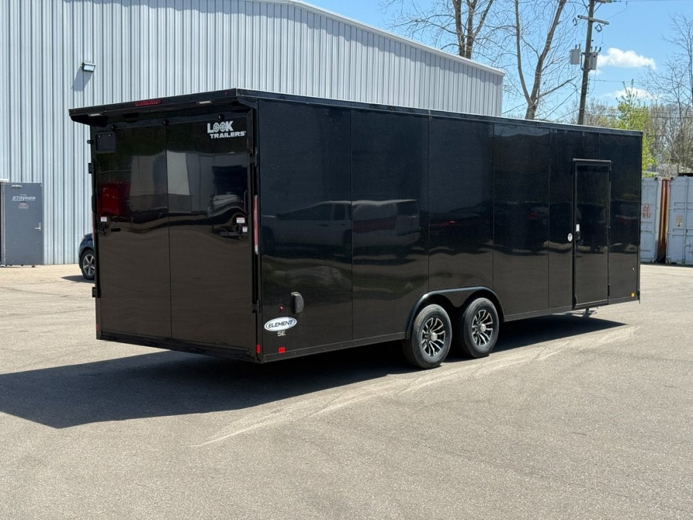 8.5 x 24 Look Trailers Element SE Flat Top V Nose Enclosed Trailer - (2) 5.2k lb Axles - Enclosed - TrailerSwap