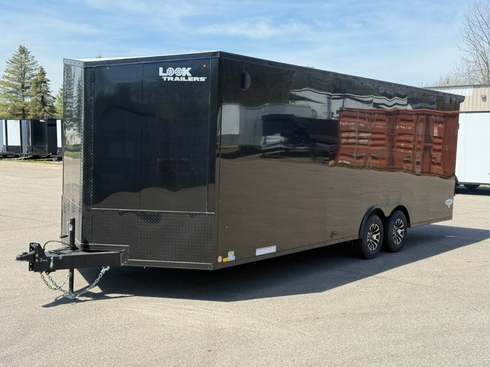 8.5 x 24 Look Trailers Element SE Flat Top V Nose Enclosed Trailer - (2) 5.2k lb Axles - Enclosed - TrailerSwap