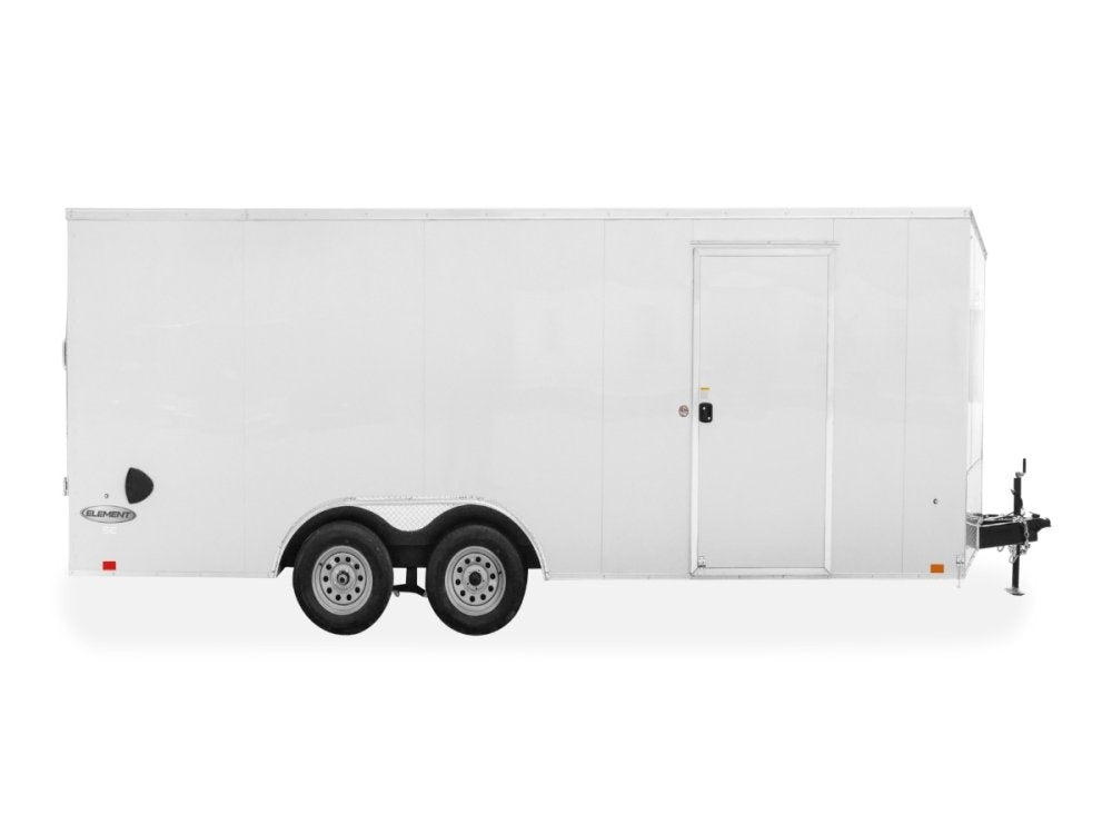 8.5 x 24 SE 10K Flat Top Sloped V Nose (2) 5000 lb Axles - Enclosed - TrailerSwap
