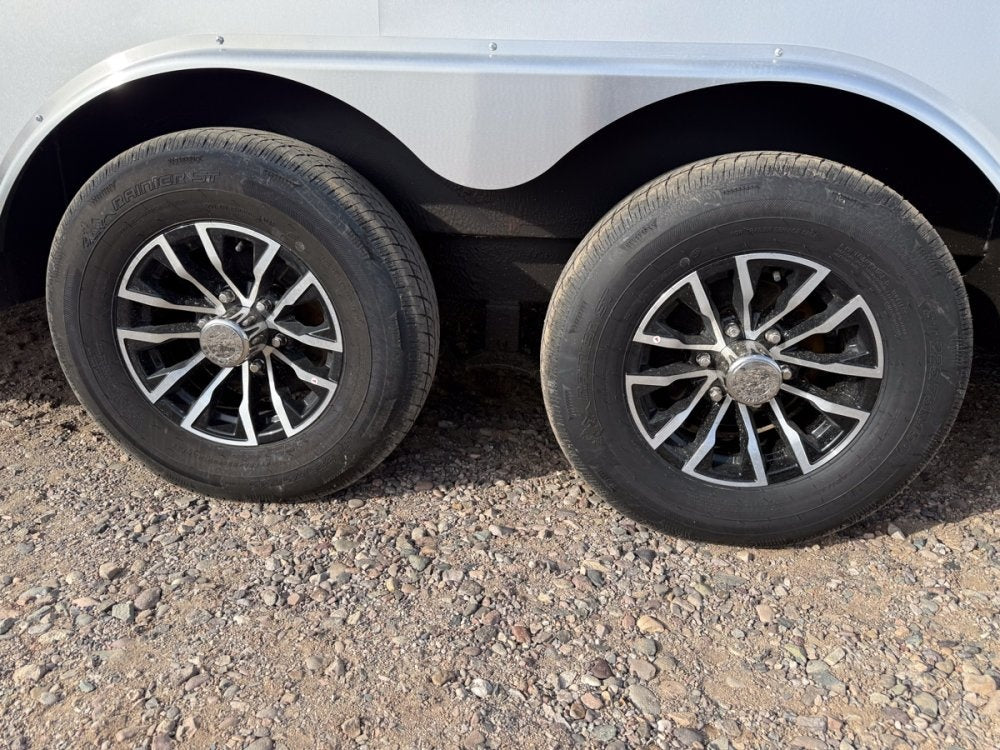 8.5 x 26 Outback SE Flat Top V Nose Car Hauler (2) - 5200 lbs Axles - Enclosed - TrailerSwap