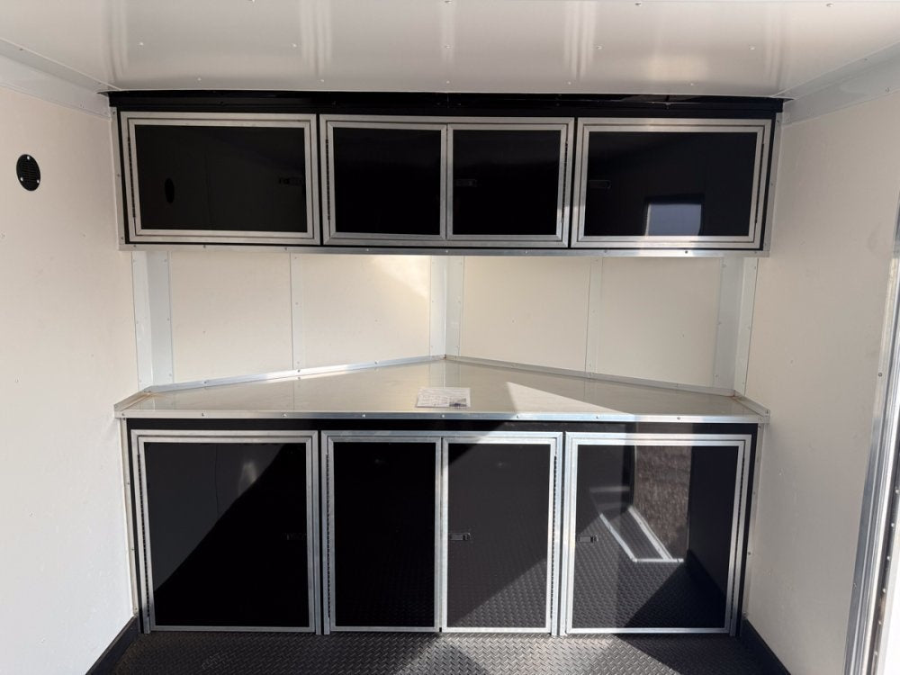 8.5 x 26 Outback SE Flat Top V Nose Car Hauler (2) - 5200 lbs Axles - Enclosed - TrailerSwap