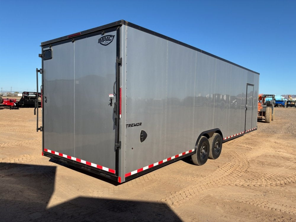 8.5 x 28 Tremor SE Flat Top Sloped V Nose Enclosed Trailer - (2) 7000 lb Axle - Enclosed - TrailerSwap
