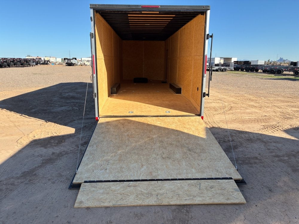 8.5 x 28 Tremor SE Flat Top Sloped V Nose Enclosed Trailer - (2) 7000 lb Axle - Enclosed - TrailerSwap