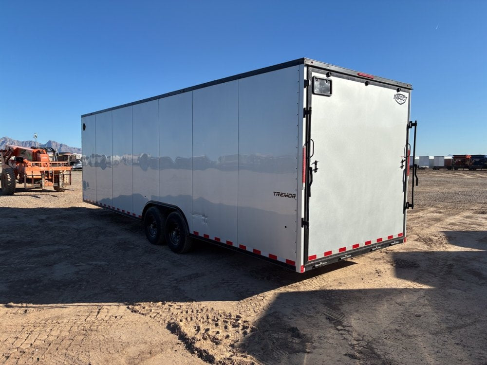 8.5 x 28 Tremor SE Flat Top Sloped V Nose Enclosed Trailer - (2) 7000 lb Axle - Enclosed - TrailerSwap