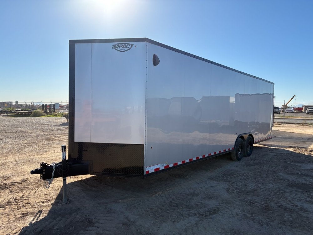 8.5 x 28 Tremor SE Flat Top Sloped V Nose Enclosed Trailer - (2) 7000 lb Axle - Enclosed - TrailerSwap