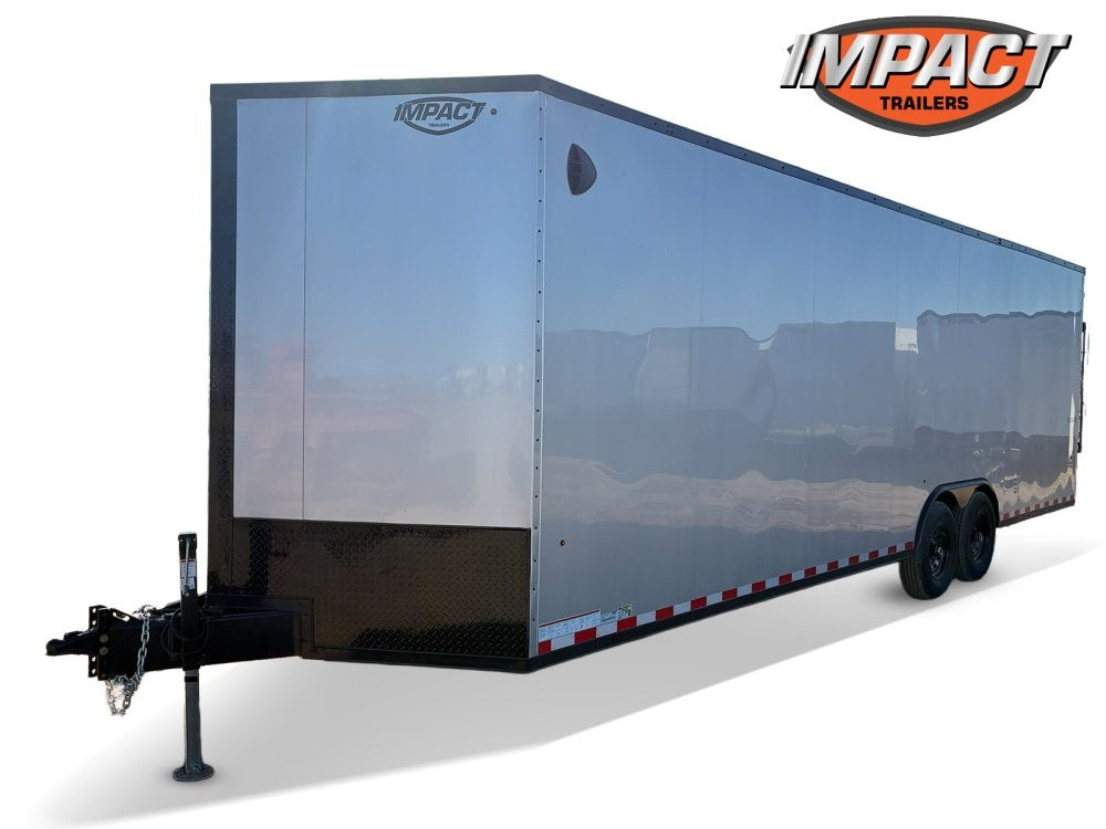 8.5 x 28 Tremor SE Flat Top Sloped V Nose Enclosed Trailer - (2) 7000 lb Axle - Enclosed - TrailerSwap