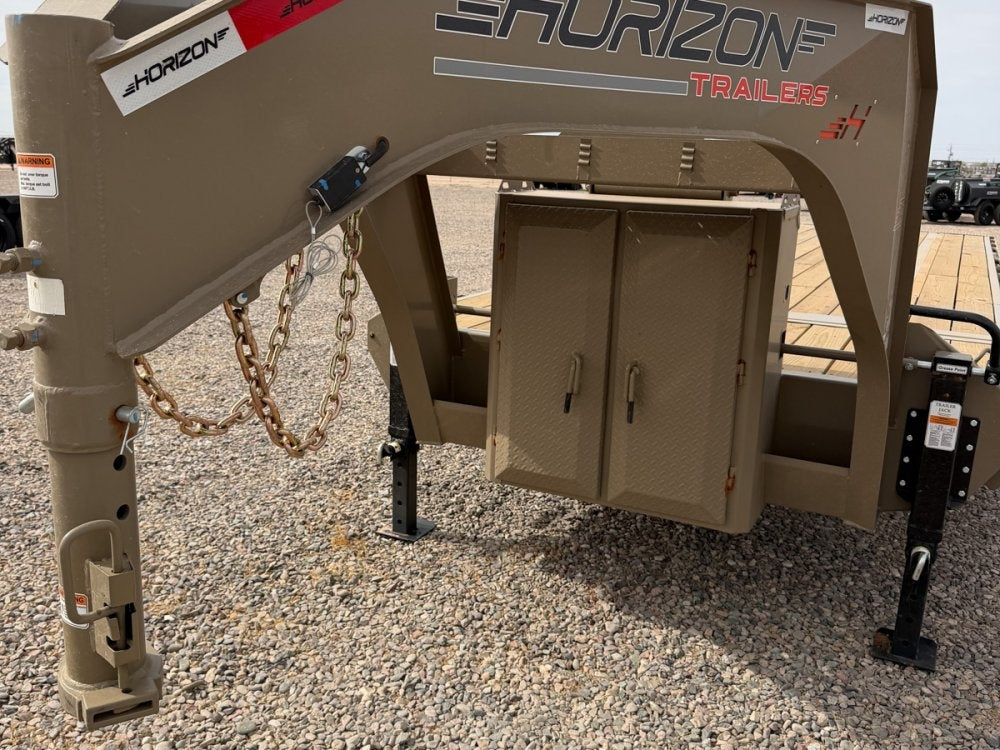 28' Horizon FTS Gooseneck Hydraulic Deckover Tilt Trailer - 10K Axles 016527