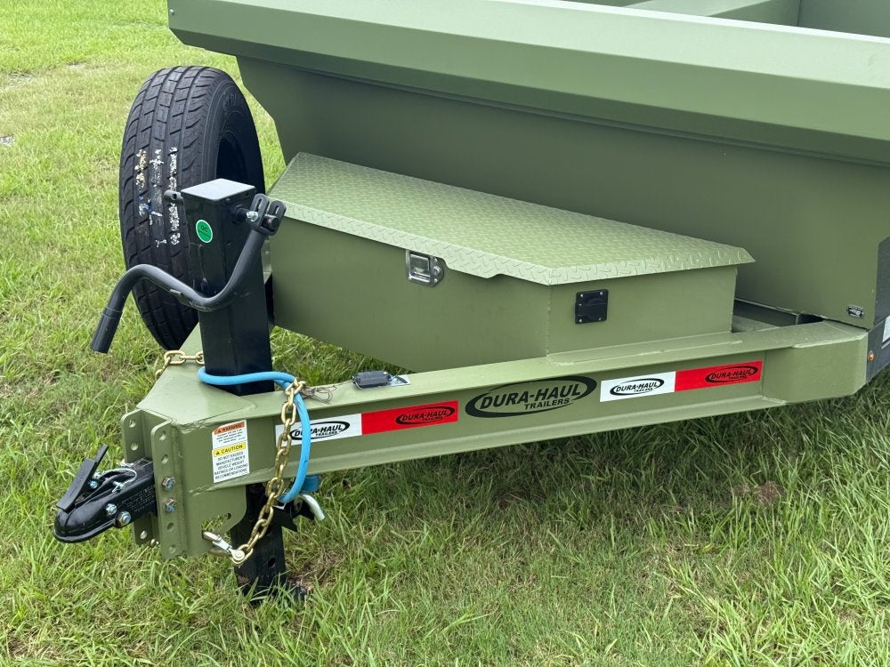 12' x 6' Dump Trailer DRM 24" Side Walls (2) 7K Axles Scissor Lift 10093