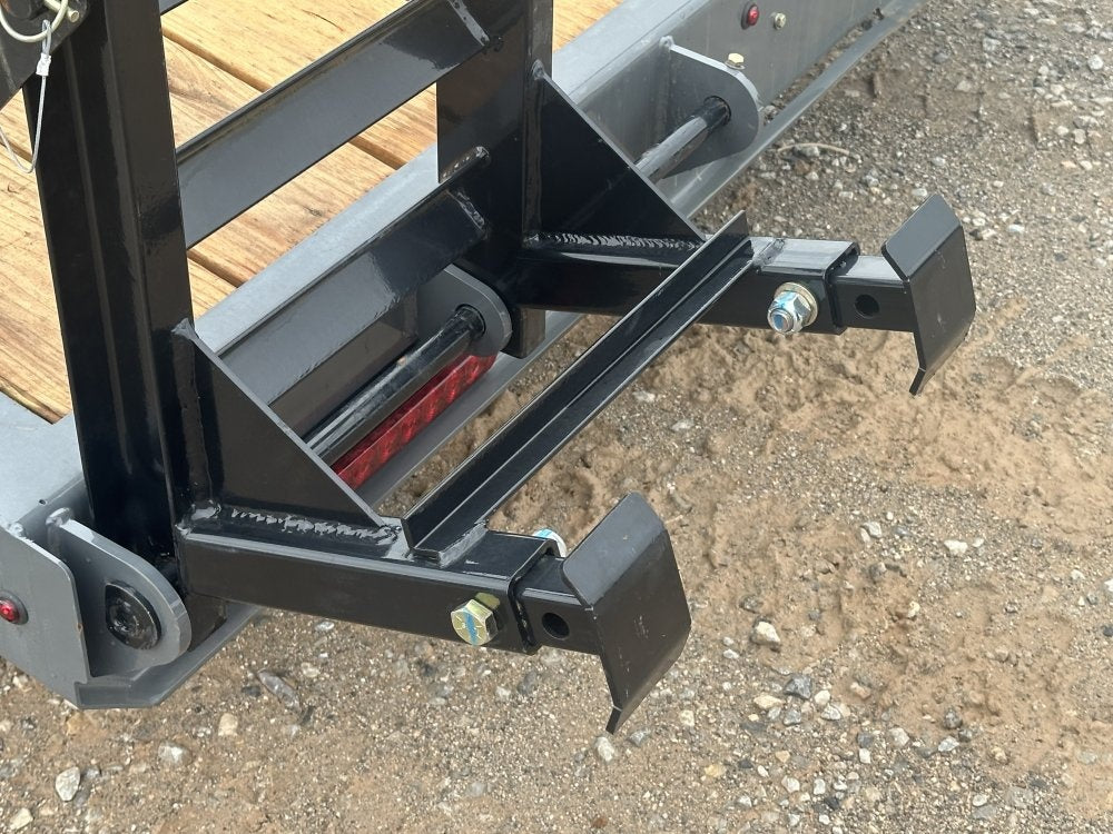 20' ERH Equipment Trailer (2) 7K Axles, Stand Up Ramps 010505