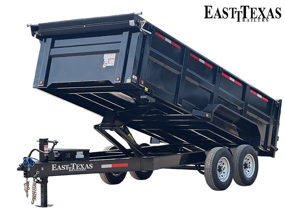83"x16' Bumper Pull Dump Trailer 36" Sides - 14k GVWR - Bumper Pull Dump - Dump Trailers - TrailerSwap