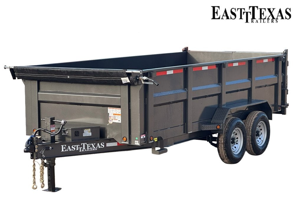 83"x16' Bumper Pull Dump Trailer 36" Sides - 14k GVWR - Bumper Pull Dump - Dump Trailers - TrailerSwap