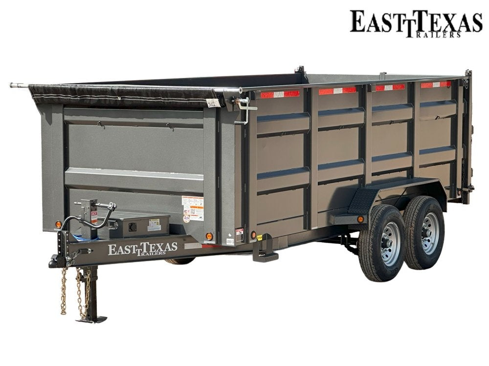 83"x16' Bumper Pull Dump Trailer 48" Sides - 14k GVWR - Bumper Pull Dump - Dump Trailers - TrailerSwap