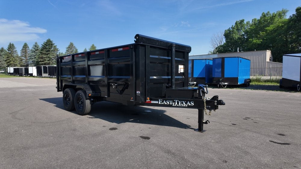 83"x16' Bumper Pull Dump Trailer 48" Sides - 16k GVWR - Telescopic Lift - Bumper Pull Dump - Dump Trailers - TrailerSwap