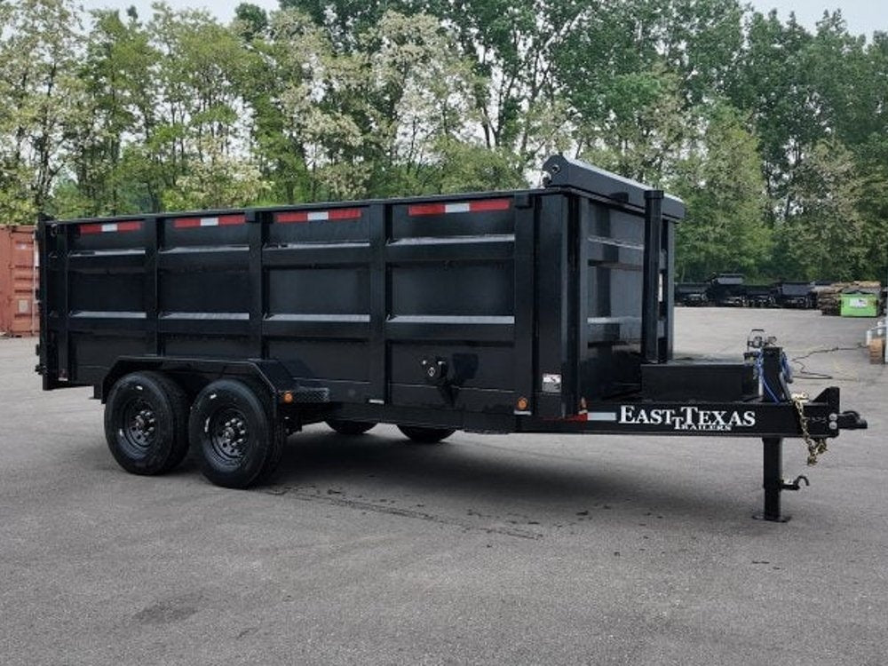 83"x16' Bumper Pull Dump Trailer 48" Sides - 16k GVWR - Telescopic Lift - Bumper Pull Dump - Dump Trailers - TrailerSwap