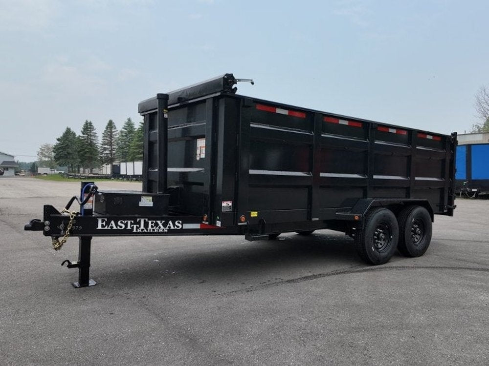83"x16' Bumper Pull Dump Trailer 48" Sides - 16k GVWR - Telescopic Lift - Bumper Pull Dump - Dump Trailers - TrailerSwap
