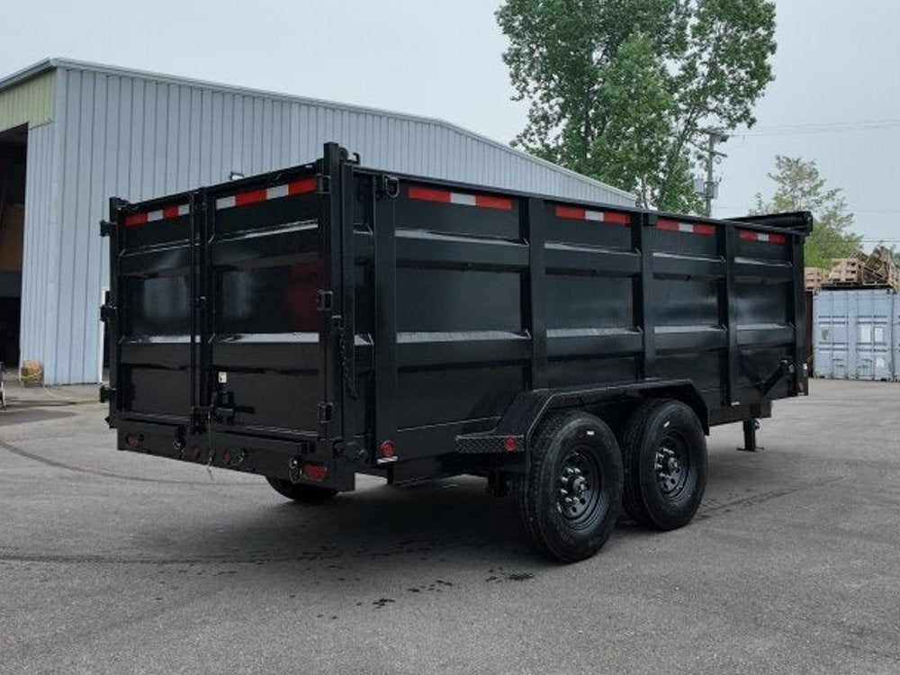 83"x16' Bumper Pull Dump Trailer 48" Sides - 16k GVWR - Telescopic Lift - Bumper Pull Dump - Dump Trailers - TrailerSwap